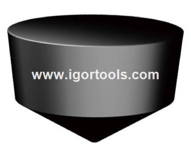 Solid CBN inserts for processing iron and chilled steel