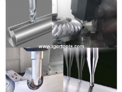 CNC end mill tools diamond milling cutter pcd ball nose end mill